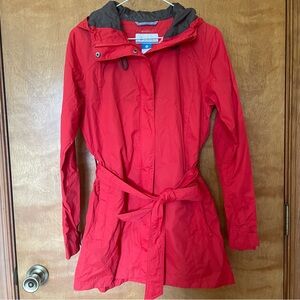 Columbia Women's Red rain jacket